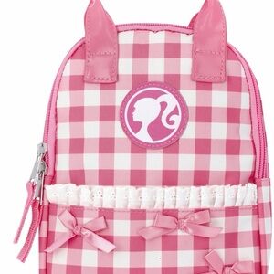 Mini Barbie Pink Gingham Kids Backpack with Bow Details